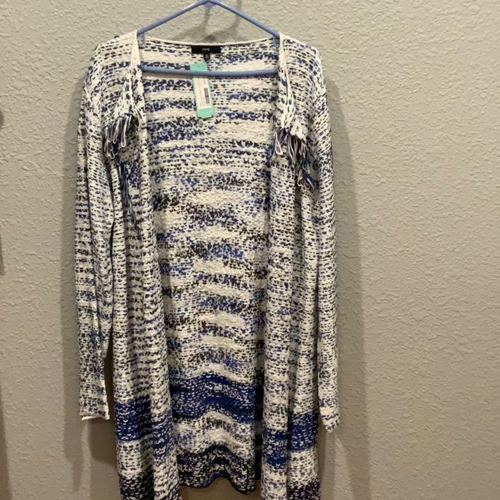 Multi color cardigan, new, never worn